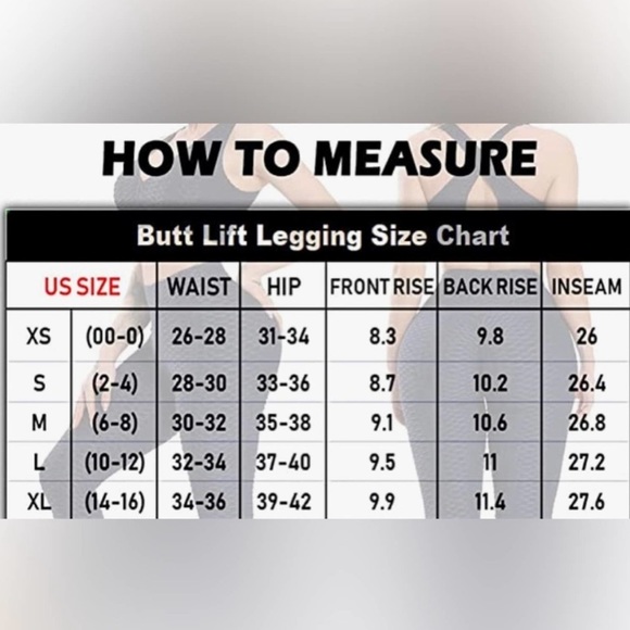 High Waisted Butt Lifting Special Label 
Leggings Yoga Pants Black Sz M - Picture 4 of 4